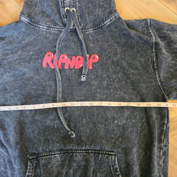 Rip N Dip Gray Mineral Cherry Blossom Hoodie Sweatshirt Size Medium - Picture 3 of 7